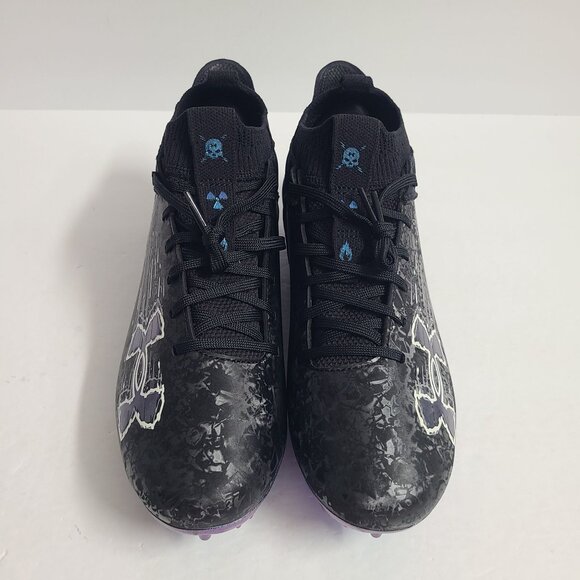 NEW Under Armour Blur Smoke Suede 2.0 Football Cleats 3027978-001 Size 14 Black main image 7